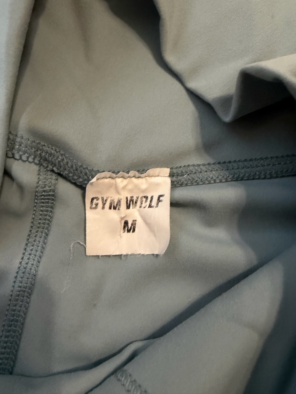 High-Waist Women's Bike Shorts - Slate Blue - Picture 2 of 4